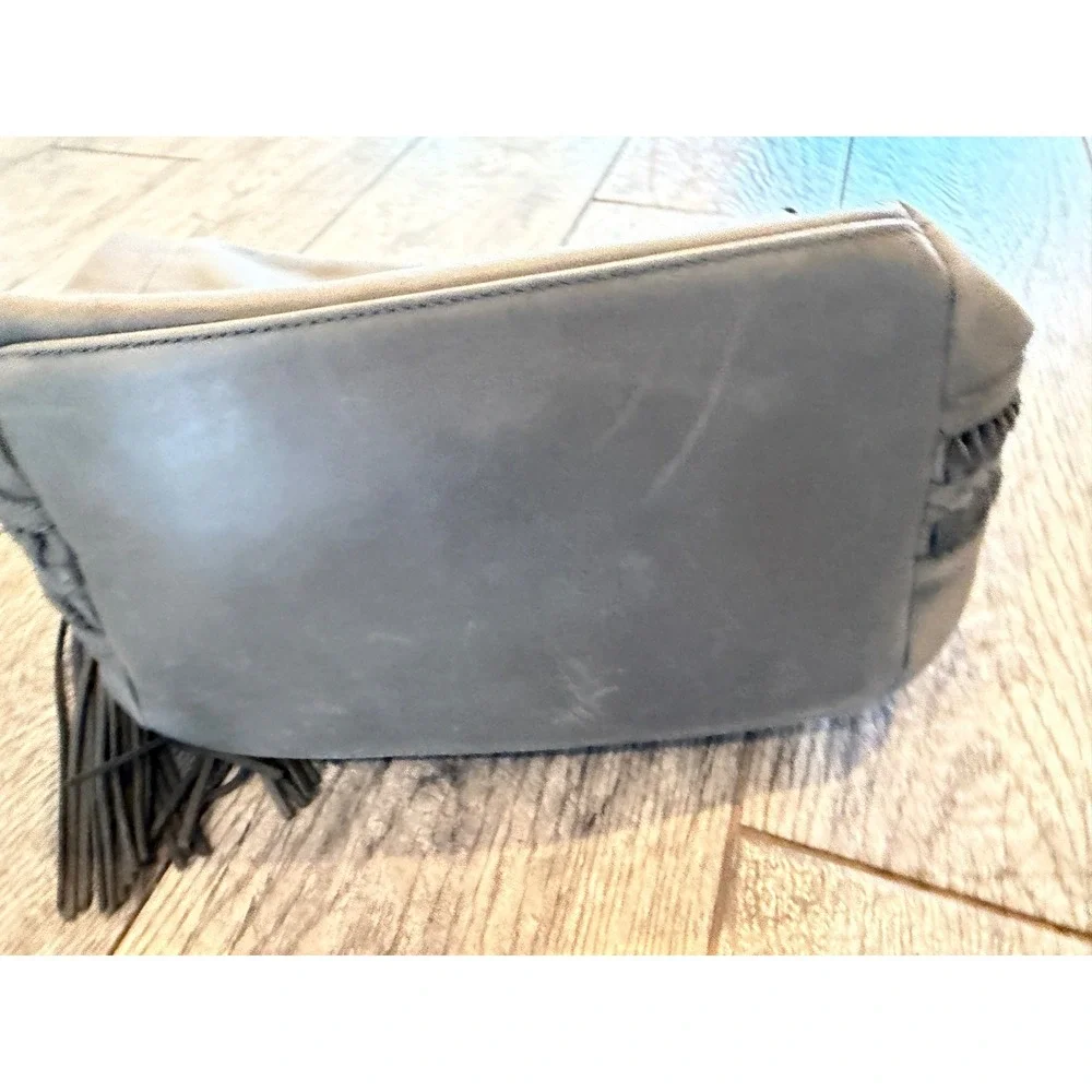 The Sak Collective Hobo crossbody Lucia Leather Tassel Braided purse Handbag